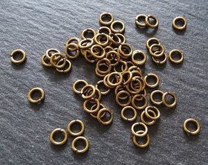 200 or 1000 Antique Bronze Tone 5mm Diameter Jump Rings Strong 0.9mm (20 Gauge)