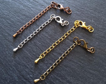 5 or 25 Alloy Clasp Sets for Making Necklaces & Bracelets - Various Colours
