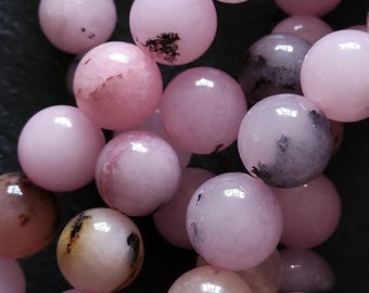 8.2mm Cherry Blossom Jasper Round Beads Full 15.5 inch Strand Hole: 1mm