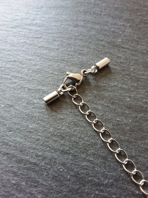 Stainless Steel End Cap Sets for 2mm Cord (2.5mm end caps)