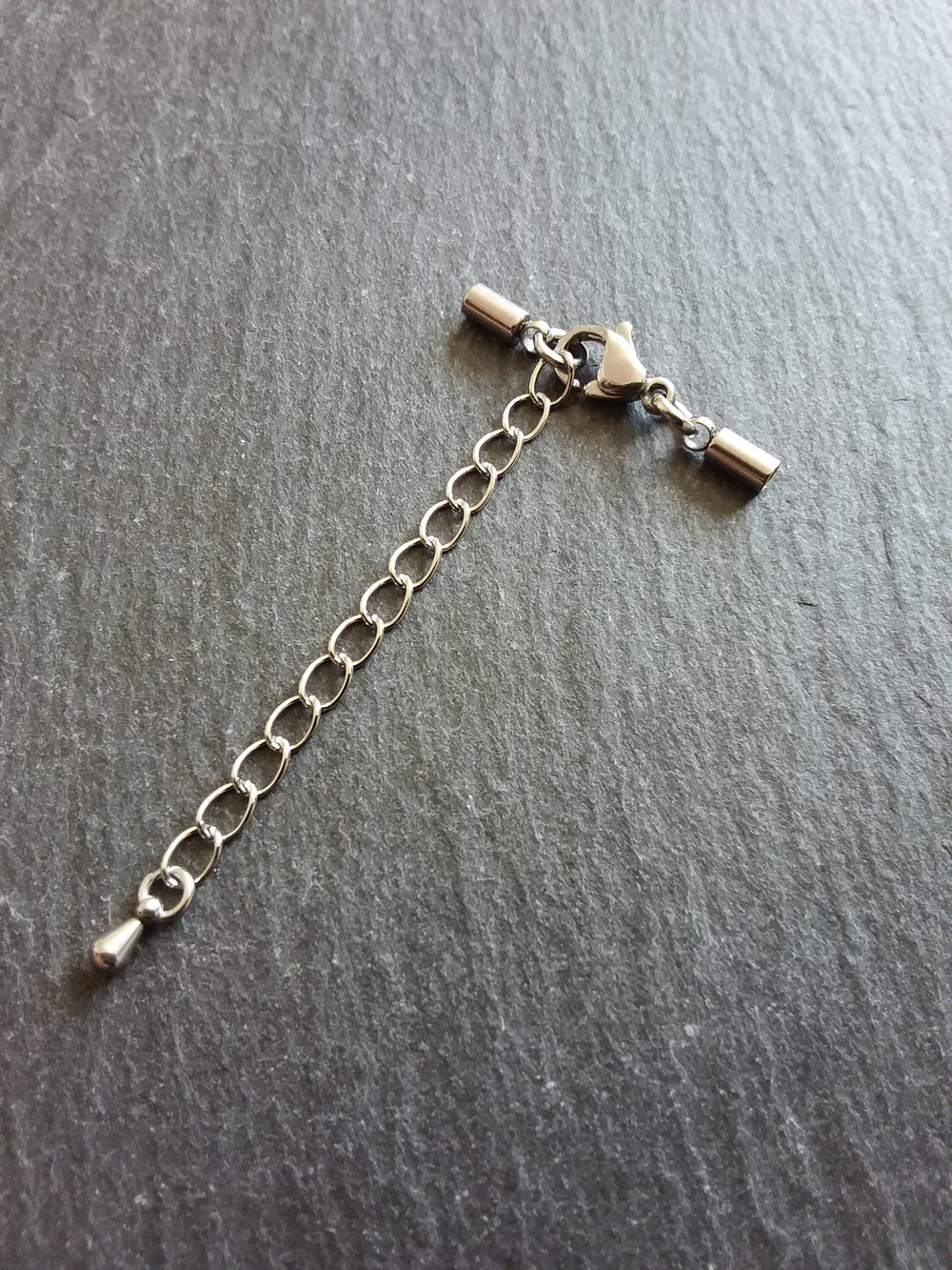 Stainless Steel End Cap Sets for 2mm Cord (2.5mm end caps)