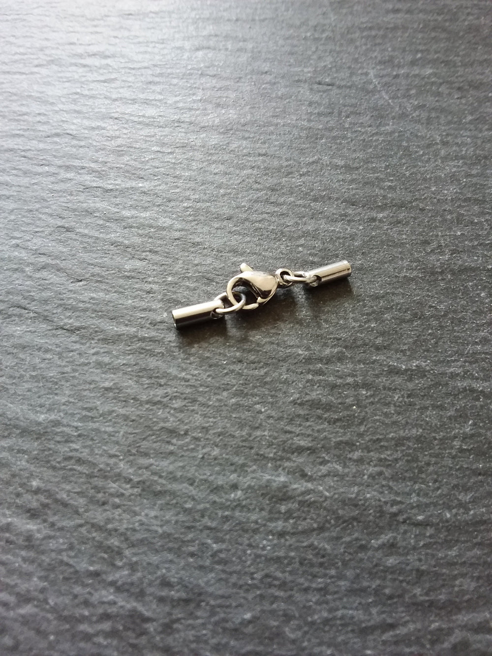 5 or 25 Stainless Steel Rounded End Cap Sets for approx. 1mm Cord Necklaces (1.6mm caps)