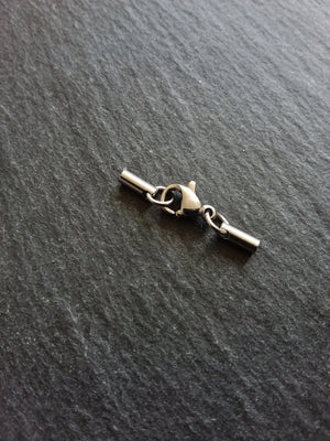 5 or 25 Stainless Steel ROUNDED End Cap sets for 1.5mm Cord Necklaces & Bracelets (2mm end caps)