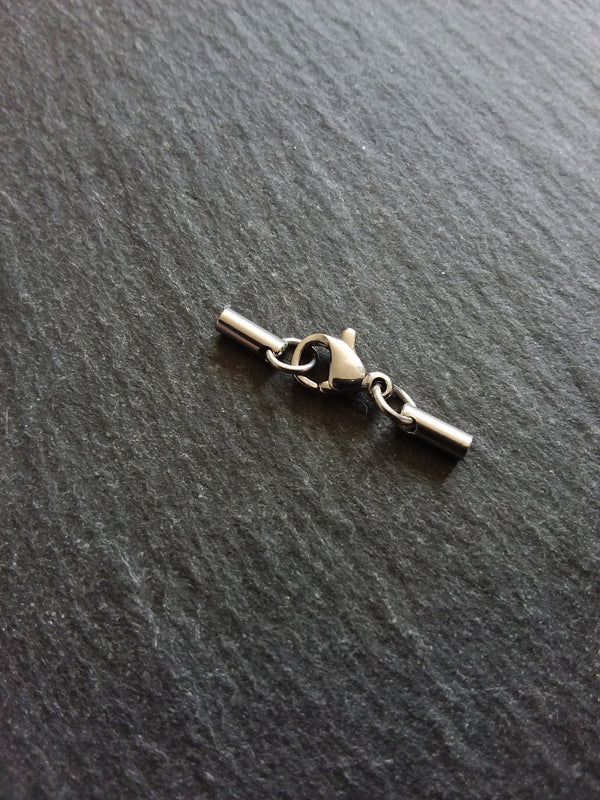 5 or 25 Stainless Steel ROUNDED End Cap sets for 1.5mm Cord Necklaces & Bracelets (2mm end caps)