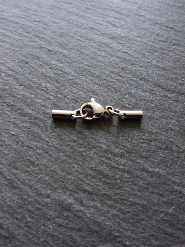 5 or 25 Stainless Steel ROUNDED End Cap sets for 1.5mm Cord Necklaces & Bracelets (2mm end caps)