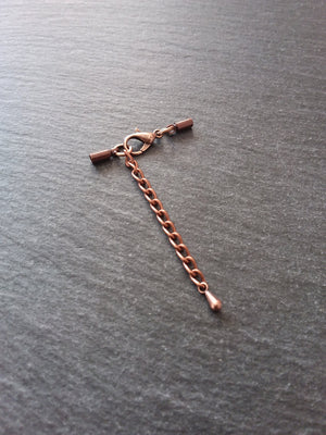 Antique Copper Tone End Cap Sets for 1.5mm Cord (2mm end caps)