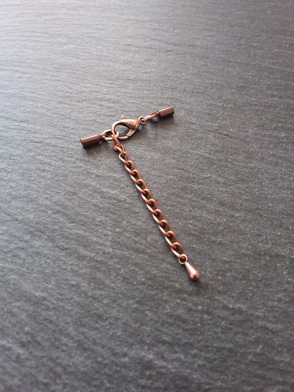 Antique Copper Tone End Cap Sets for 1.5mm Cord (2mm end caps)