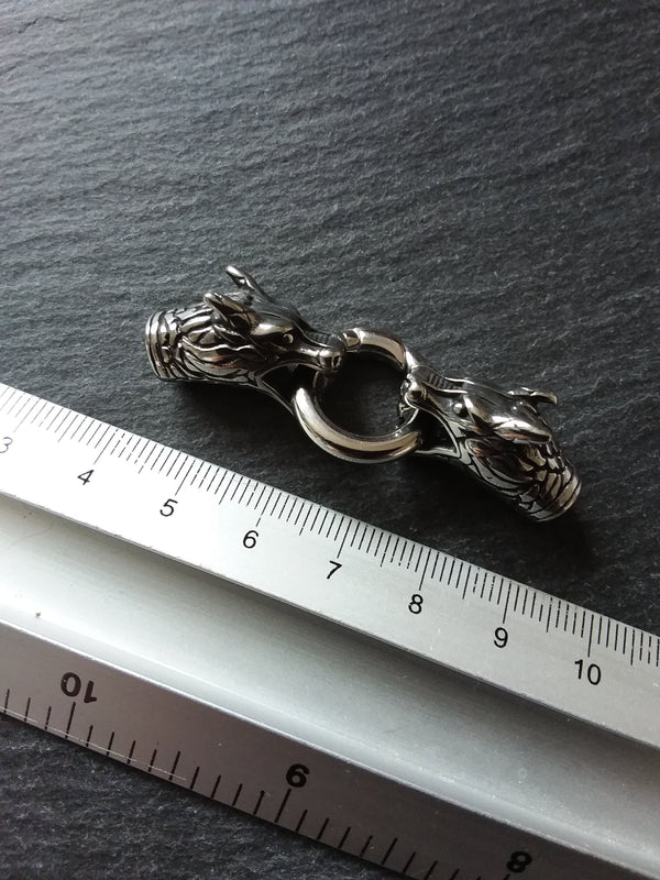 Stainless Steel Dragon End Cap Connector Set for 5mm Cord (5.5mm end caps)