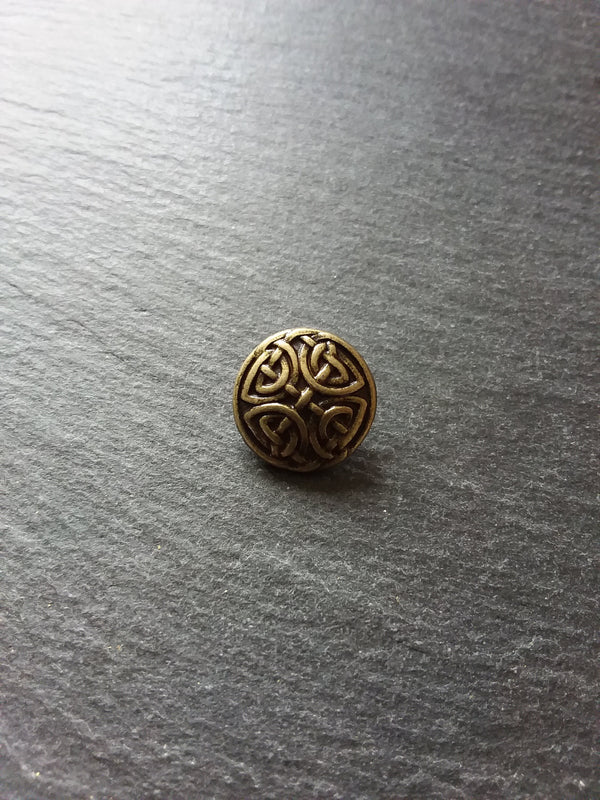 4 or 20 Celtic Knot Antique Bronze Metal Buttons 17mm (5/8") Fasteners