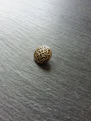 4 or 20 Celtic Knot Antique Bronze Metal Buttons 17mm (5/8") Fasteners