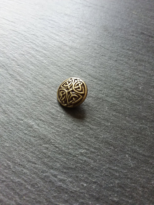 4 or 20 Celtic Knot Antique Bronze Metal Buttons 17mm (5/8") Fasteners