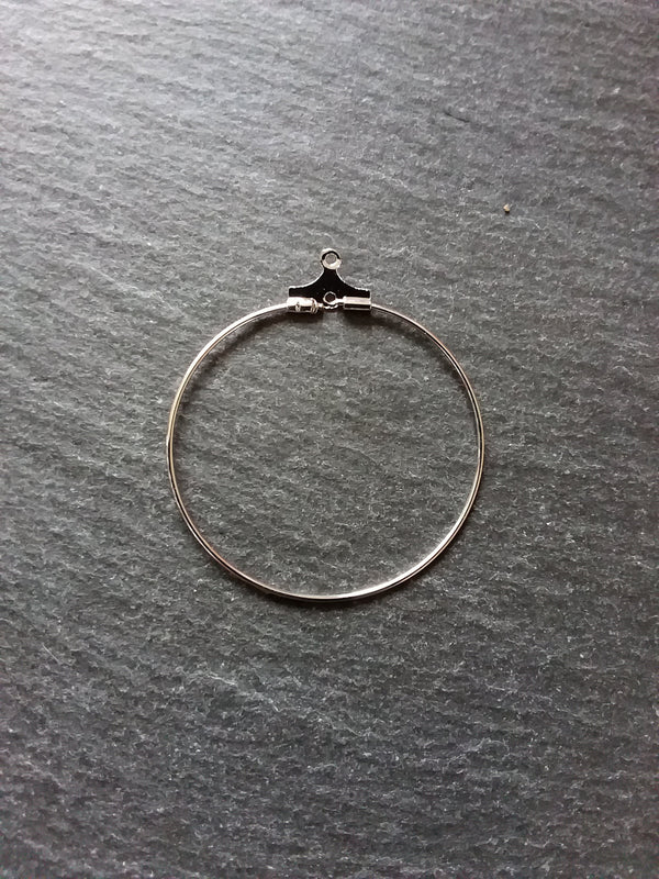 6 or 30 Stainless Steel 26mm Earring Hoops 26x29mm - ContentedCatz