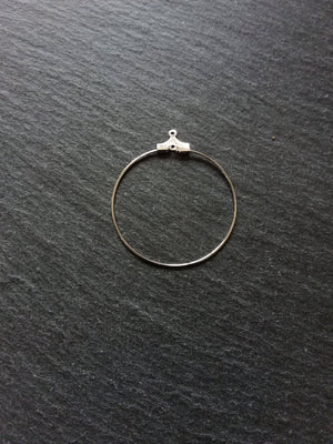 6 or 30 Stainless Steel 26mm Earring Hoops 26x29mm - ContentedCatz
