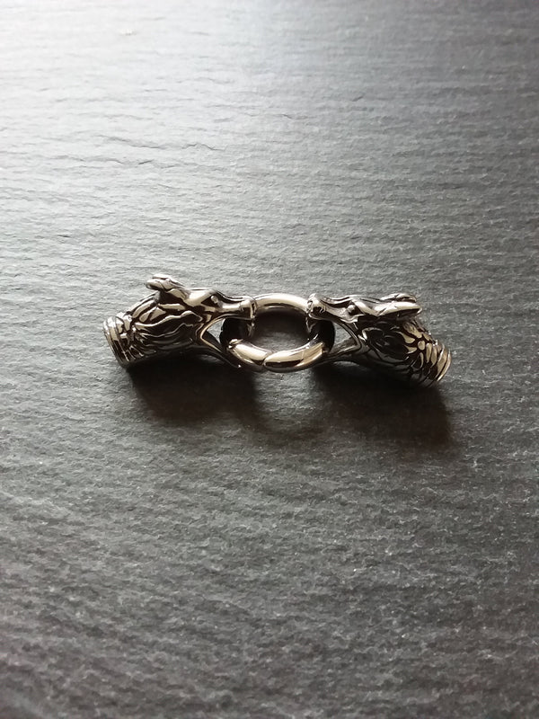 Stainless Steel Dragon End Cap Connector Set for 5mm Cord (5.5mm end caps)