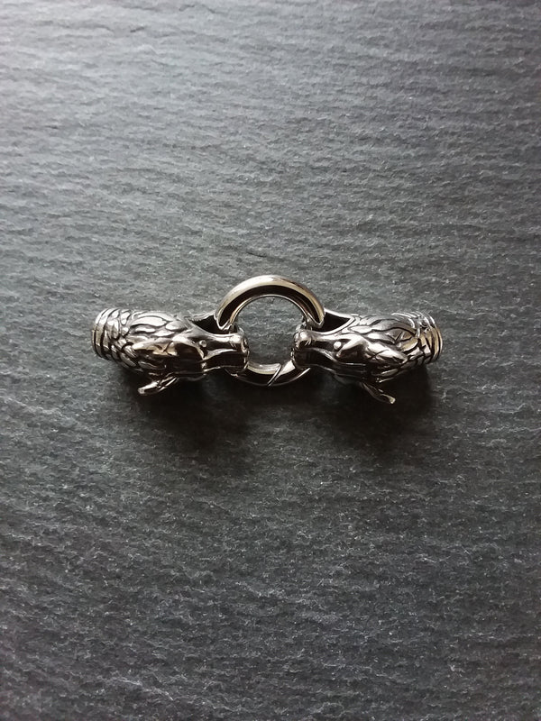 Stainless Steel Dragon End Cap Connector Set for 5mm Cord (5.5mm end caps)