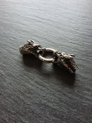Stainless Steel Dragon End Cap Connector Set for 5mm Cord (5.5mm end caps)