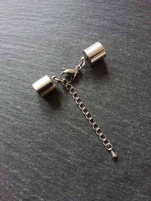 Stainless Steel End Cap Sets for 8.5mm Cord (9mm end caps)