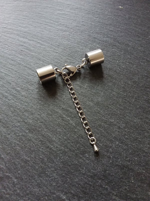 Stainless Steel End Cap Sets for 8.5mm Cord (9mm end caps)