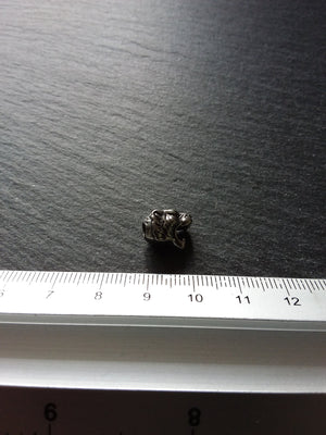 1 or 5 Stainless Steel Tiger Head Beads 11x8x9.5mm Hole: 2.5mm Front to Back