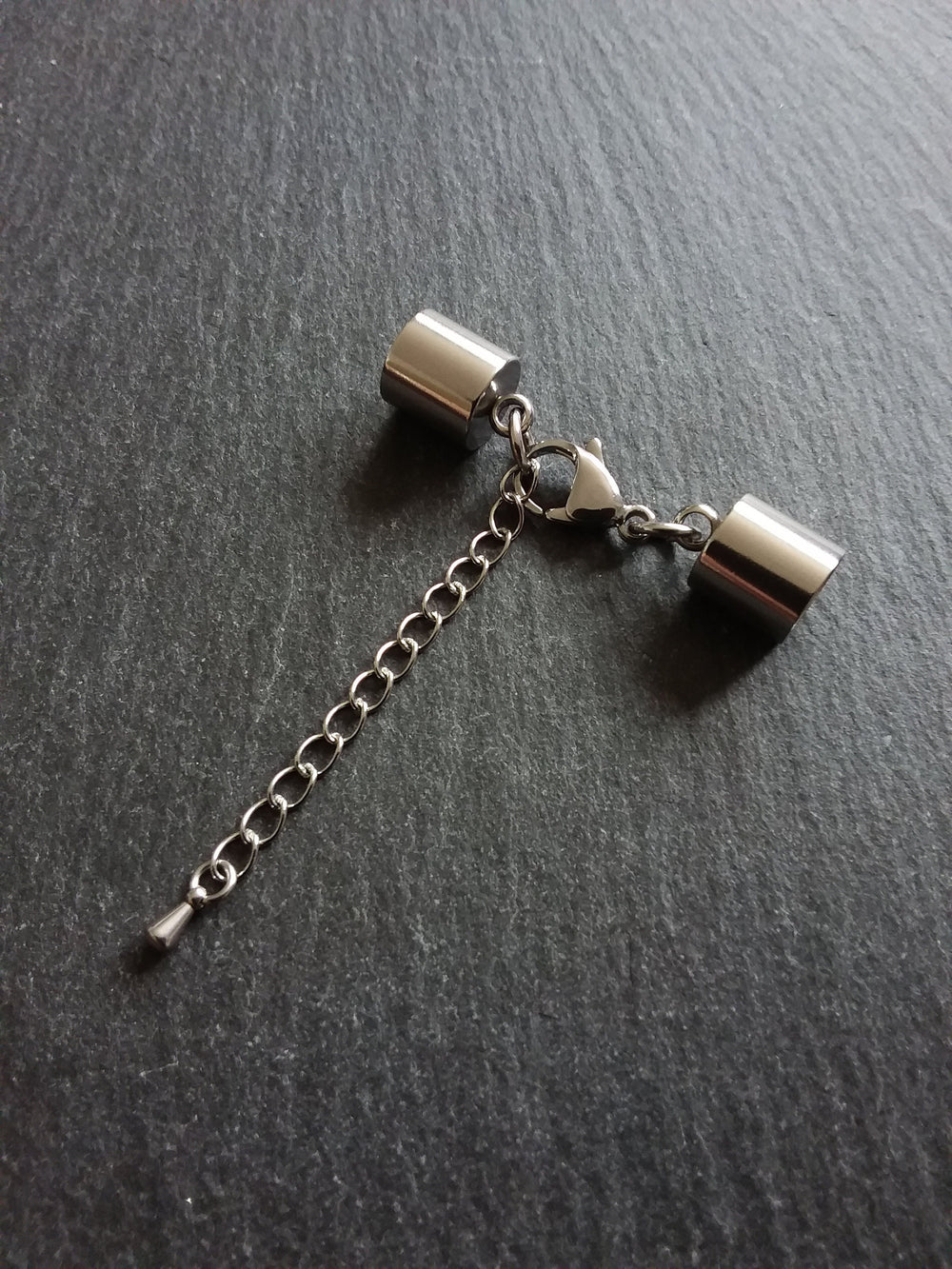 Stainless Steel End Cap Sets for 8.5mm Cord (9mm end caps)