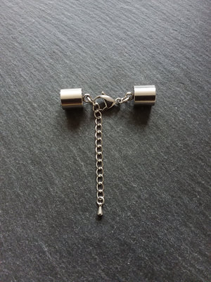 Stainless Steel End Cap Sets for 8.5mm Cord (9mm end caps)