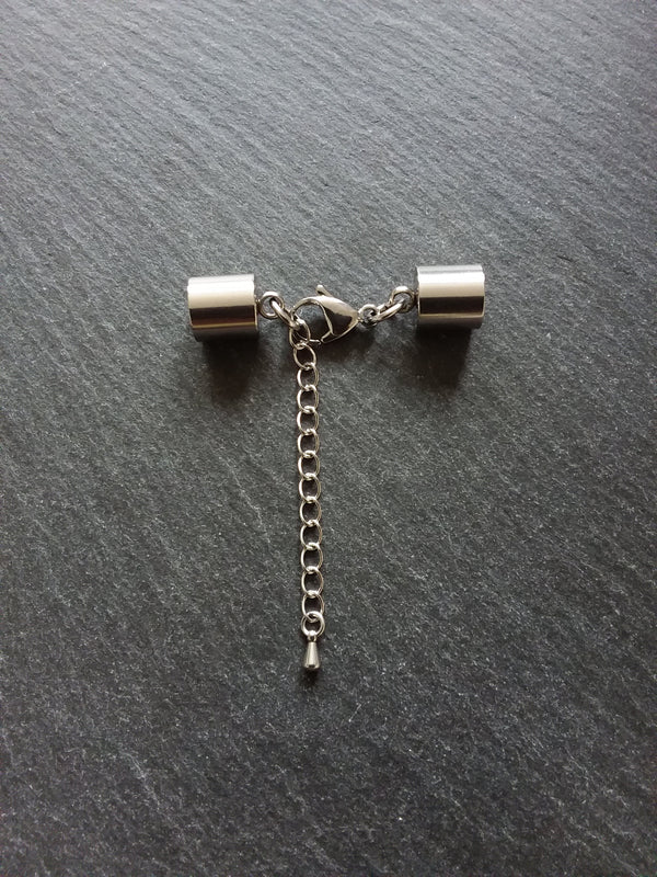 Stainless Steel End Cap Sets for 8.5mm Cord (9mm end caps)