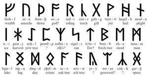 1 or 5 Fehu ᚠ Rune Beads Stainless Steel Elder Futhark 16x13mm Hole: 8mm