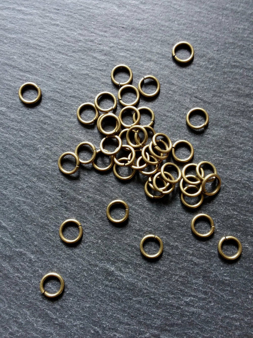 200 or 1000 Antique Bronze Tone 8mm Diameter Strong 1.2mm (16 Gauge) Metal Alloy Jump Rings
