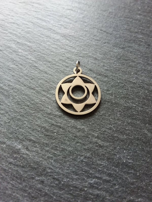 1 or 5 Stainless Steel Sacral Chakra Svadhishthana Flower Charms Flat 22x19mm