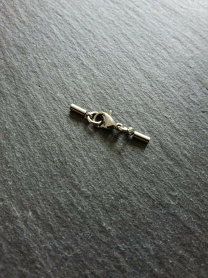4 or 20 Stainless Steel End Cap Sets for 1mm Cord Necklaces (1.2mm end caps)