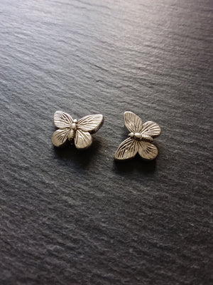 4 or 20 Butterfly Spacer Beads Antique Silver Tone 18x14x5mm Nickel FREE