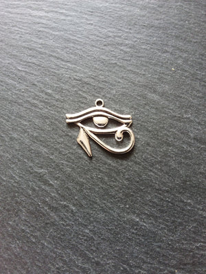 4 or 20 Eye of Horus Charms Egyptian Antique Silver Tone 33x26mm