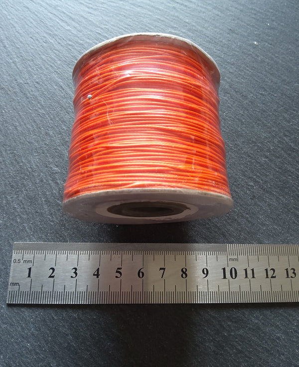 Large Spool of Braided Waxed 0.8mm Polyester Cord in a Choice Of Colours. Eco Friendly 160 Metres - ContentedCatz