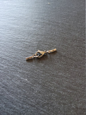 6 or 30 Stainless Steel Folding Crimp End Sets for 0.5mm to 1mm Cord for Necklaces