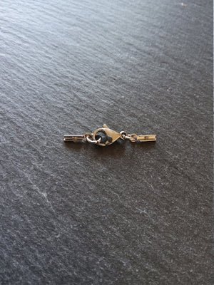 6 or 30 Stainless Steel Folding Crimp End Sets for 0.5mm to 1mm Cord for Necklaces
