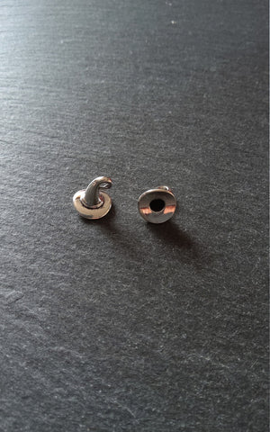 10 or 50 Witches Hat Charms Silver Tone 12x11mm