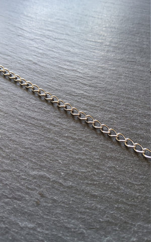 Strong Stainless Steel Twisted Curb Chain 5.5x3.7x0.8mm Open Link