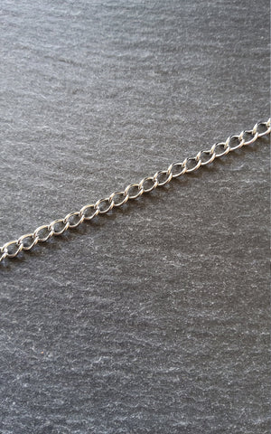 Strong Stainless Steel Twisted Curb Chain 5.5x3.7x0.8mm Open Link