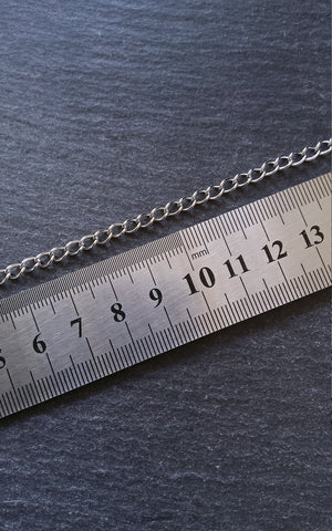 Strong Stainless Steel Twisted Curb Chain 5.5x3.7x0.8mm Open Link