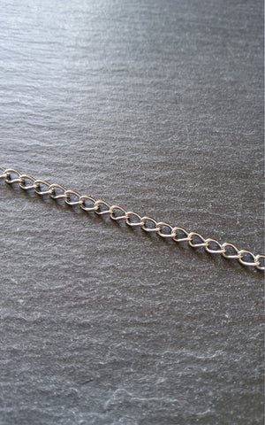 Strong Stainless Steel Twisted Curb Chain 5.5x3.7x0.8mm Open Link
