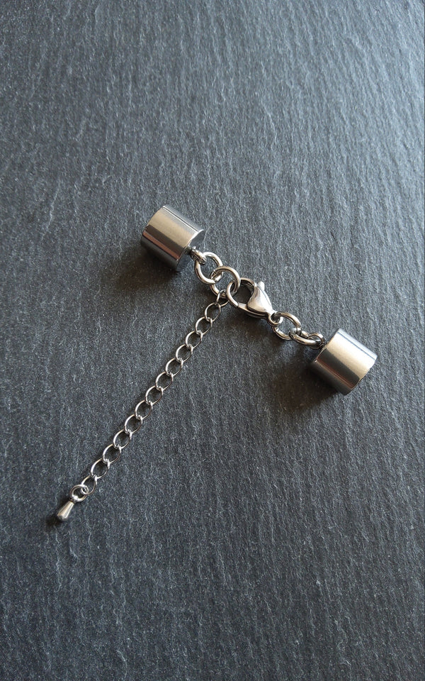 Stainless Steel End Cap Sets for 9.5mm Cord (10mm end caps)