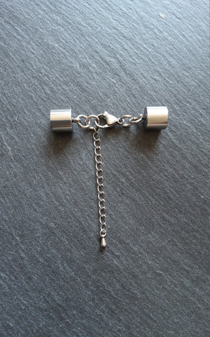 Stainless Steel End Cap Sets for 9.5mm Cord (10mm end caps)