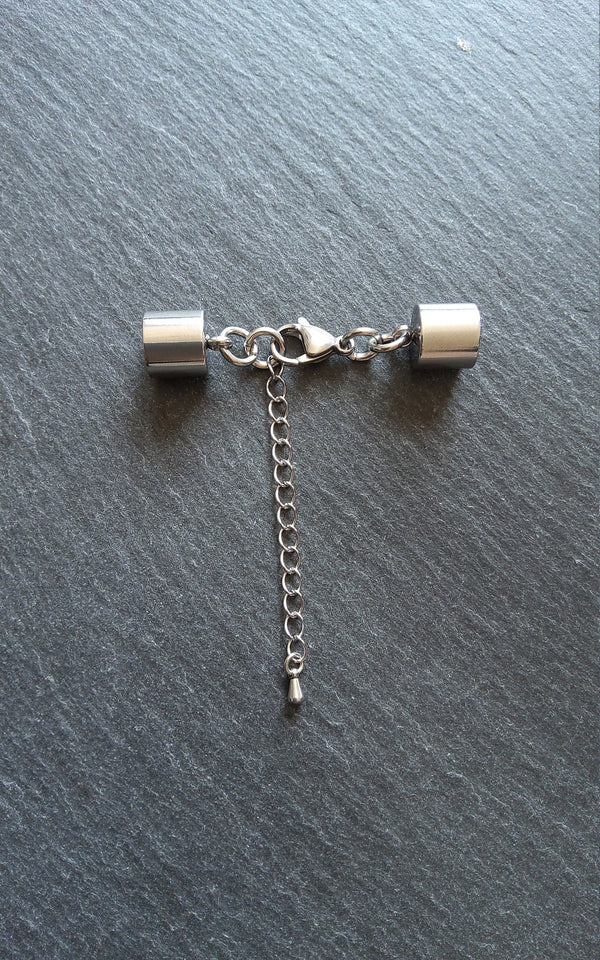 Stainless Steel End Cap Sets for 9.5mm Cord (10mm end caps)