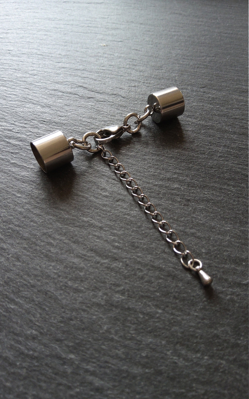 Stainless Steel End Cap Sets for 9.5mm Cord (10mm end caps)