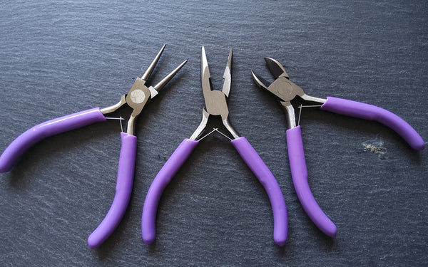 Jewellery Pliers Chain Nose, Round Nose & Side Cutter Pliers 12cm Long