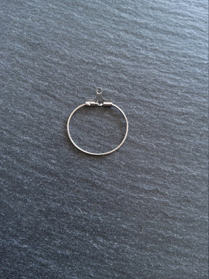 6 or 30 Stainless Steel 22mm Earring Hoops 25x22mm - ContentedCatz