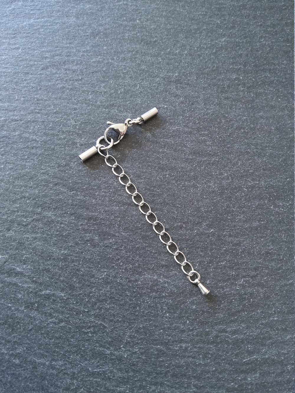 Stainless Steel End Cap Sets for 1.5mm Cord Necklaces (2mm Caps)
