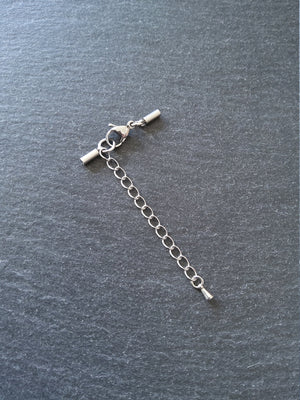 Stainless Steel End Cap Sets for 1.5mm Cord Necklaces (2mm Caps)