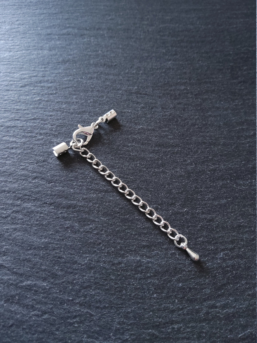 Silver Plated Crimp End Sets for 2mm to 2.5mm Cord Necklaces