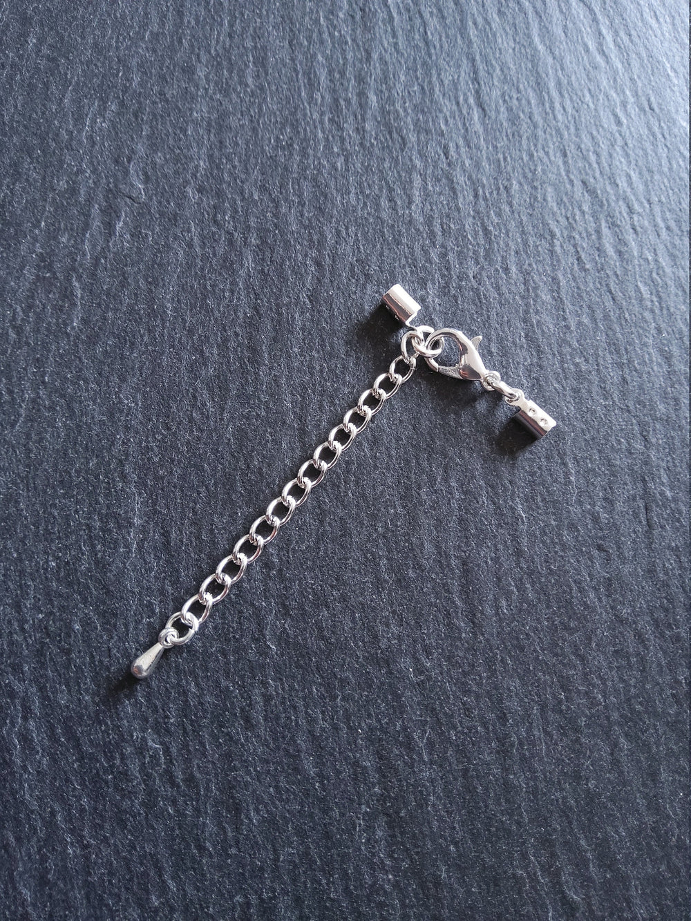 Silver Plated Crimp End Sets for 2mm to 2.5mm Cord Necklaces